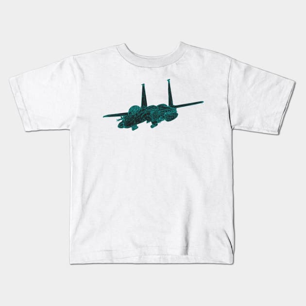 Poly Jet Kids T-Shirt by gruntcooker